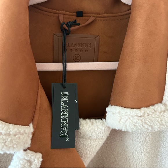 NWT Blank NYC Out of Town Pick Me Sherpa Teddy Jacket - Picture 12 of 12